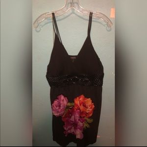 Black and white blouse